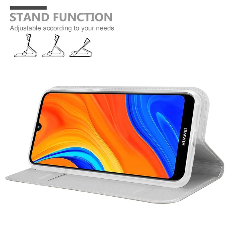Cadorabo Hülle kompatibel mit Huawei Y6S Schutzhülle mit Magnetverschluss, Standfunktion und Kartenfach