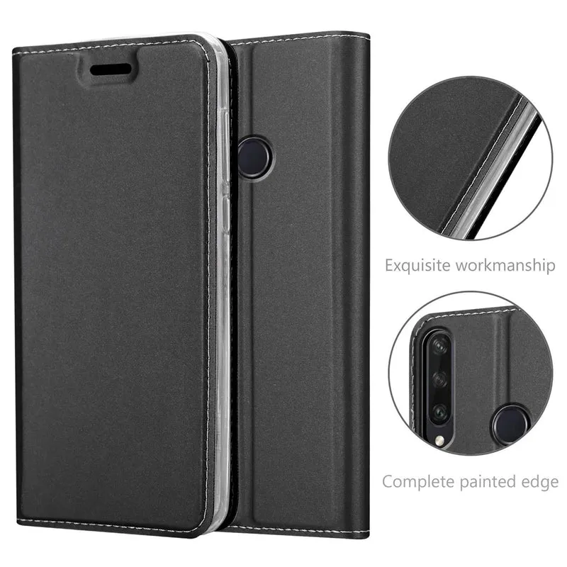 Cadorabo Hülle kompatibel mit Huawei Y6P Schutzhülle mit Magnetverschluss, Standfunktion und Kartenfach
