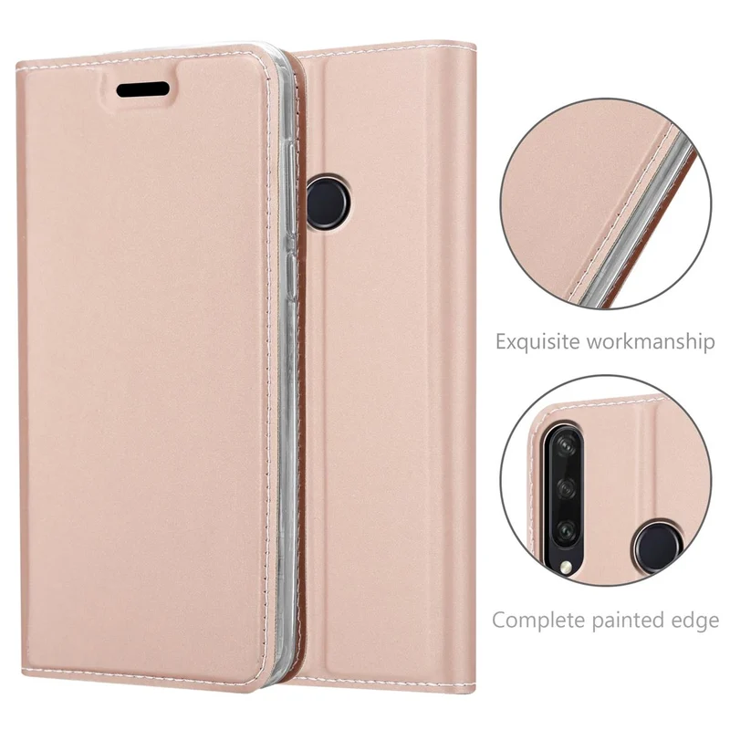 Cadorabo Hülle kompatibel mit Huawei Y6P Schutzhülle mit Magnetverschluss, Standfunktion und Kartenfach