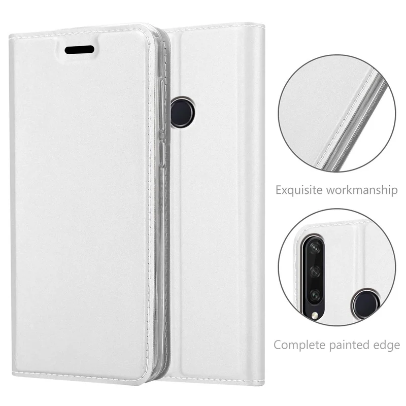 Cadorabo Hülle kompatibel mit Huawei Y6P Schutzhülle mit Magnetverschluss, Standfunktion und Kartenfach