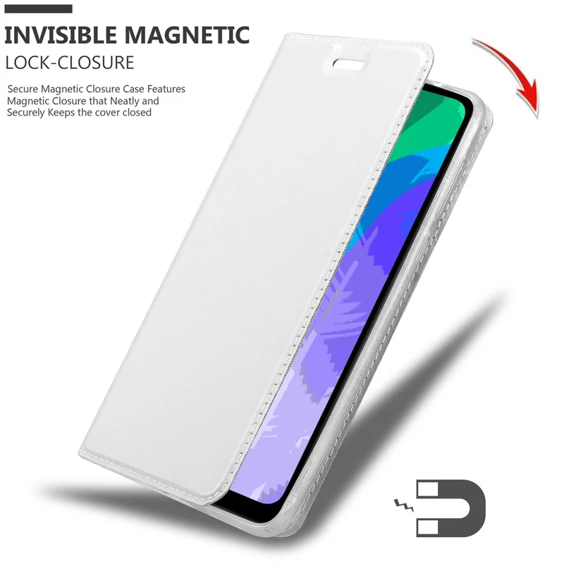 Cadorabo Hülle kompatibel mit Huawei Y6P Schutzhülle mit Magnetverschluss, Standfunktion und Kartenfach