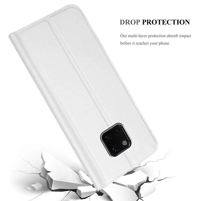 Cadorabo Hülle kompatibel mit Huawei MATE 20 PRO Schutzhülle mit Magnetverschluss, Standfunktion und Kartenfach