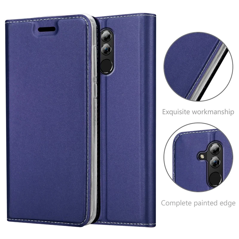 Cadorabo Hülle kompatibel mit Huawei MATE 20 LITE Schutzhülle mit Magnetverschluss, Standfunktion und Kartenfach