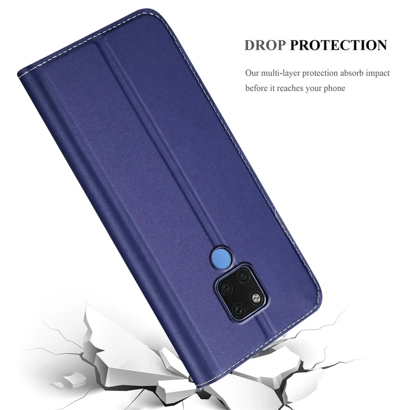 Cadorabo Hülle kompatibel mit Huawei MATE 20 Schutzhülle mit Magnetverschluss, Standfunktion und Kartenfach