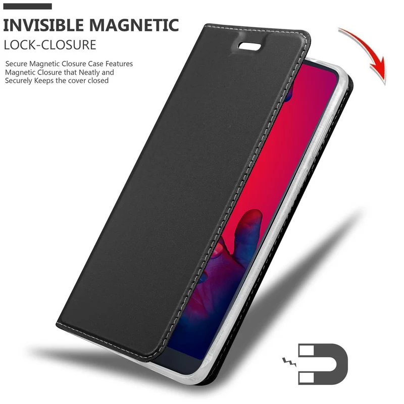 Cadorabo Hülle kompatibel mit Huawei P20 PRO / P20 PLUS Schutzhülle mit Magnetverschluss, Standfunktion und Kartenfach