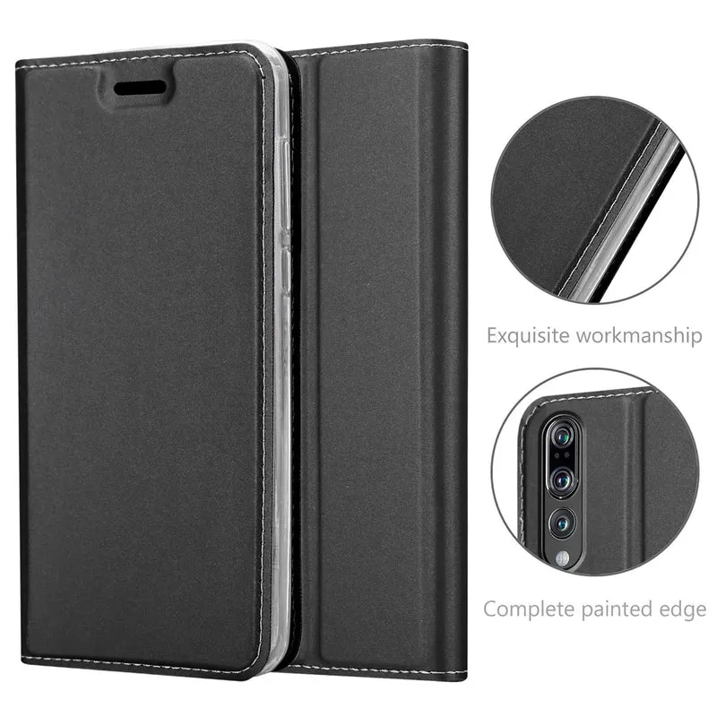 Cadorabo Hülle kompatibel mit Huawei P20 PRO / P20 PLUS Schutzhülle mit Magnetverschluss, Standfunktion und Kartenfach