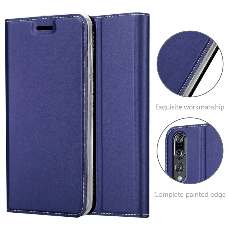 Cadorabo Hülle kompatibel mit Huawei P20 PRO / P20 PLUS Schutzhülle mit Magnetverschluss, Standfunktion und Kartenfach