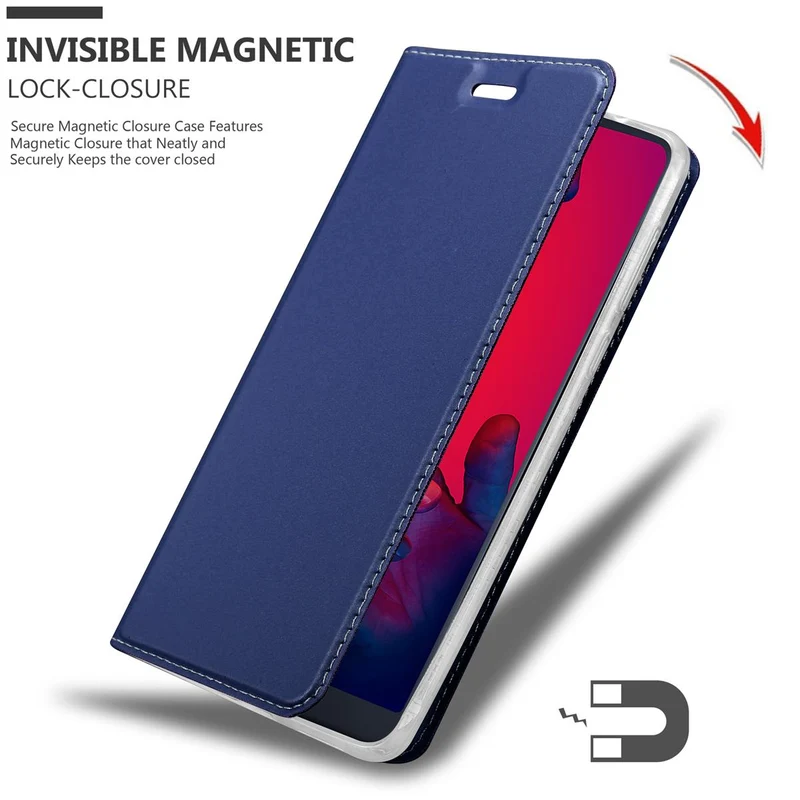 Cadorabo Hülle kompatibel mit Huawei P20 PRO / P20 PLUS Schutzhülle mit Magnetverschluss, Standfunktion und Kartenfach