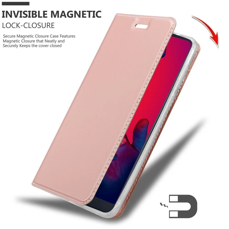Cadorabo Hülle kompatibel mit Huawei P20 PRO / P20 PLUS Schutzhülle mit Magnetverschluss, Standfunktion und Kartenfach