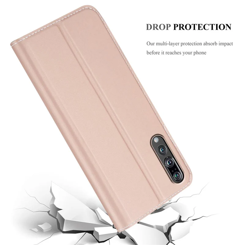 Cadorabo Hülle kompatibel mit Huawei P20 PRO / P20 PLUS Schutzhülle mit Magnetverschluss, Standfunktion und Kartenfach