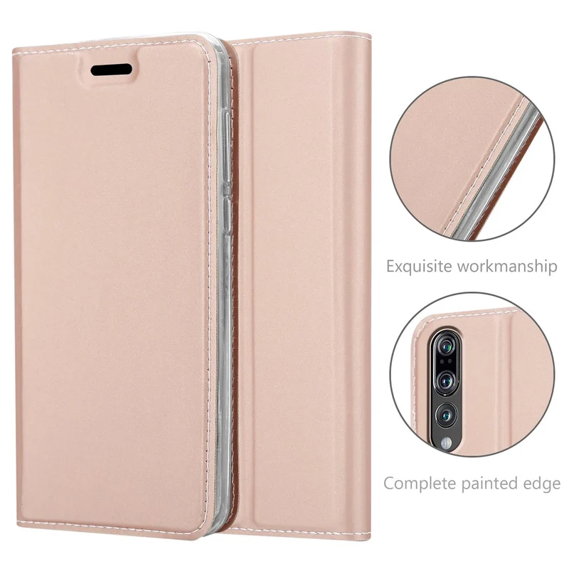 Cadorabo Hülle kompatibel mit Huawei P20 PRO / P20 PLUS Schutzhülle mit Magnetverschluss, Standfunktion und Kartenfach