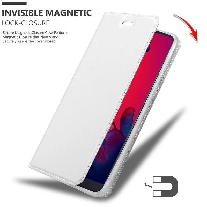 Cadorabo Hülle kompatibel mit Huawei P20 PRO / P20 PLUS Schutzhülle mit Magnetverschluss, Standfunktion und Kartenfach