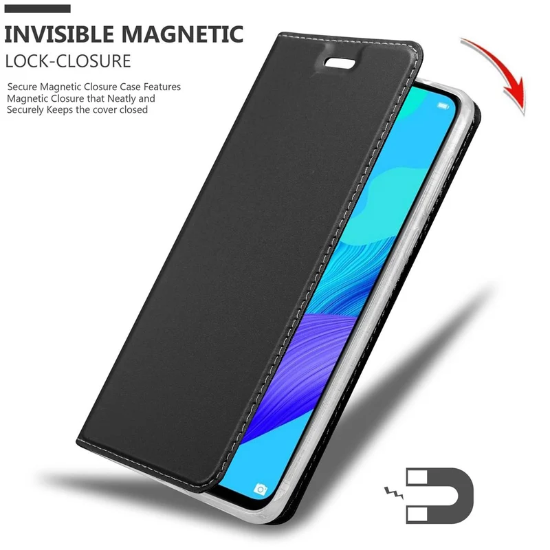 Cadorabo Hülle kompatibel mit Honor 20 / 20S / Huawei NOVA 5T Schutzhülle mit Magnetverschluss, Standfunktion und Kartenfach