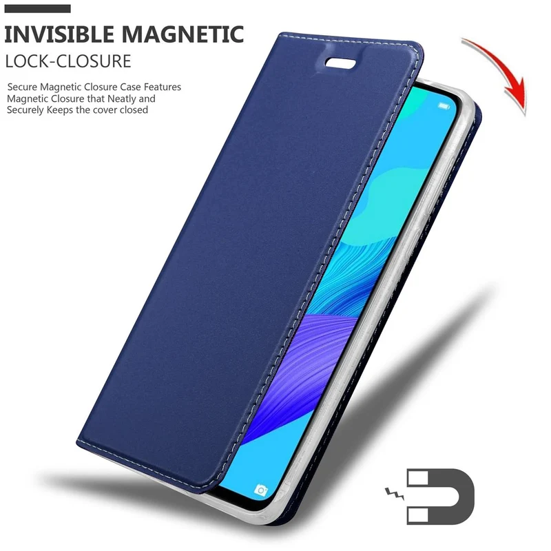 Cadorabo Hülle kompatibel mit Honor 20 / 20S / Huawei NOVA 5T Schutzhülle mit Magnetverschluss, Standfunktion und Kartenfach