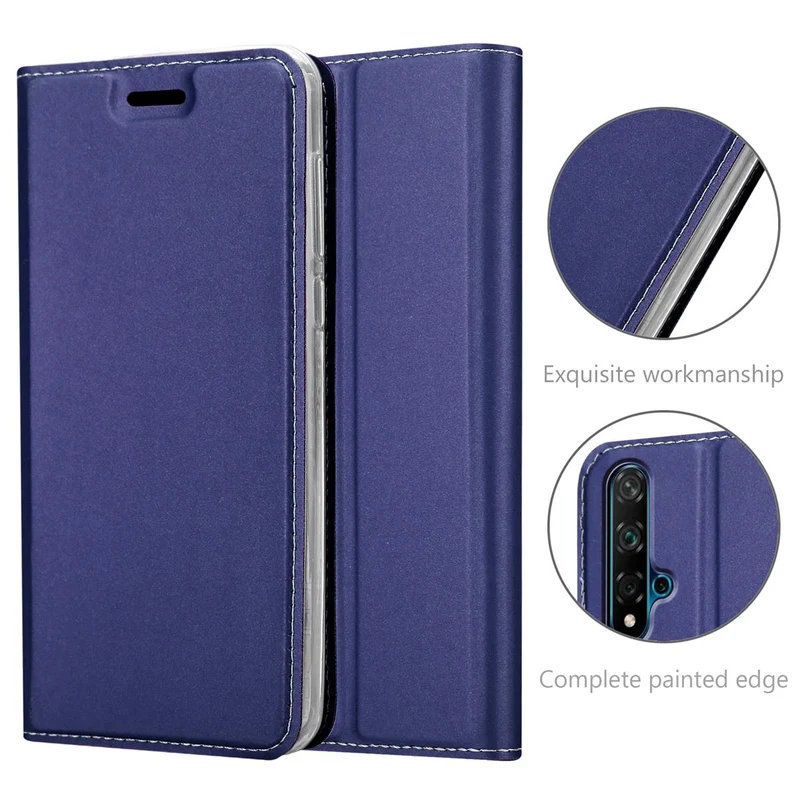 Cadorabo Hülle kompatibel mit Honor 20 / 20S / Huawei NOVA 5T Schutzhülle mit Magnetverschluss, Standfunktion und Kartenfach