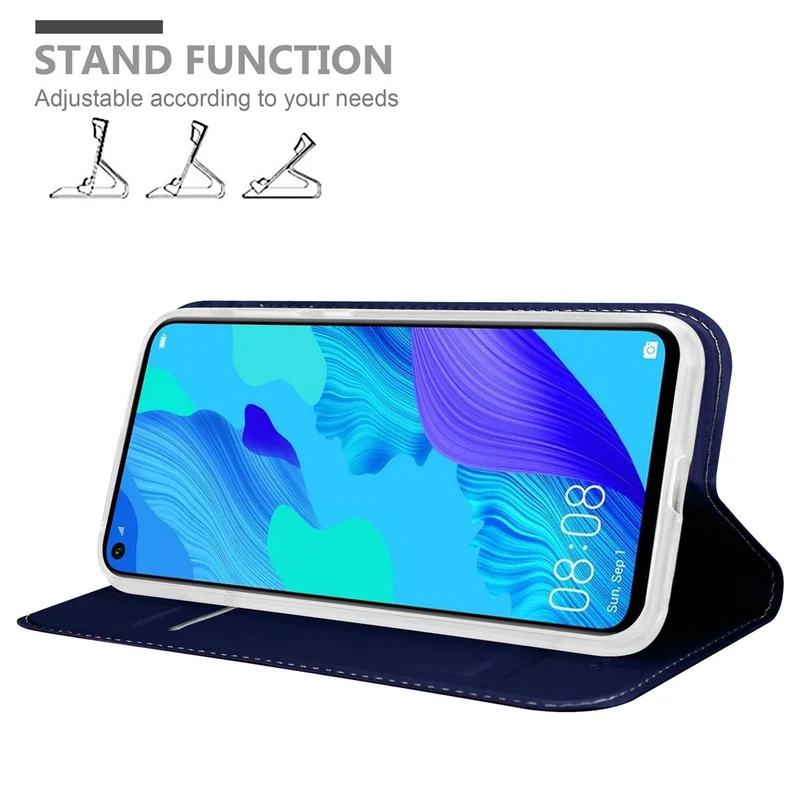 Cadorabo Hülle kompatibel mit Honor 20 / 20S / Huawei NOVA 5T Schutzhülle mit Magnetverschluss, Standfunktion und Kartenfach