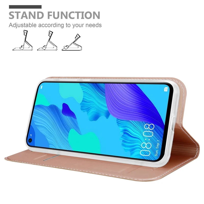 Cadorabo Hülle kompatibel mit Honor 20 / 20S / Huawei NOVA 5T Schutzhülle mit Magnetverschluss, Standfunktion und Kartenfach