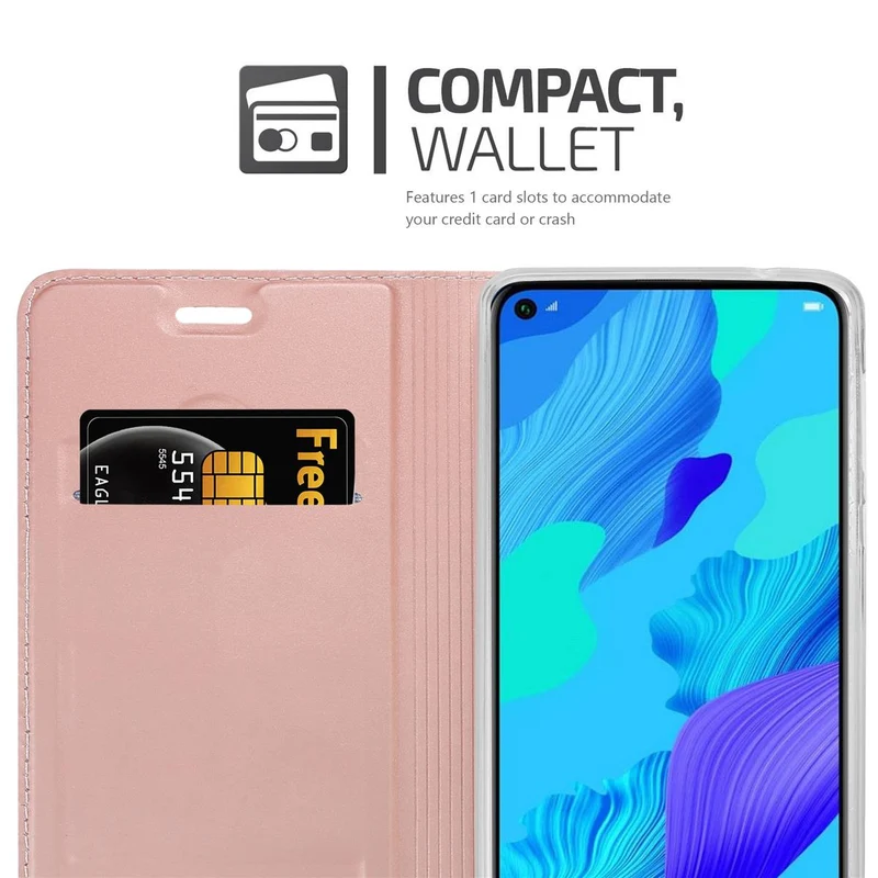 Cadorabo Hülle kompatibel mit Honor 20 / 20S / Huawei NOVA 5T Schutzhülle mit Magnetverschluss, Standfunktion und Kartenfach