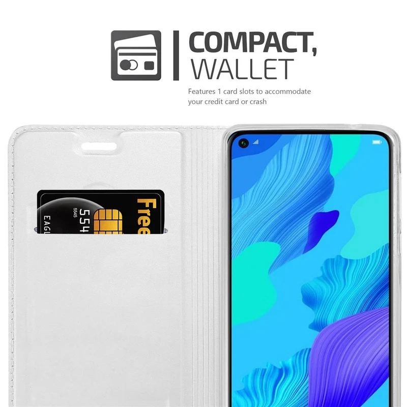 Cadorabo Hülle kompatibel mit Honor 20 / 20S / Huawei NOVA 5T Schutzhülle mit Magnetverschluss, Standfunktion und Kartenfach