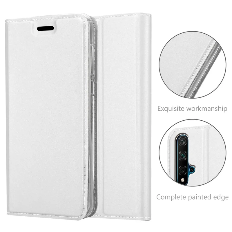 Cadorabo Hülle kompatibel mit Honor 20 / 20S / Huawei NOVA 5T Schutzhülle mit Magnetverschluss, Standfunktion und Kartenfach