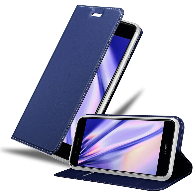 Cadorabo Hülle kompatibel mit Huawei NOVA 2 Schutzhülle mit Magnetverschluss, Standfunktion und Kartenfach