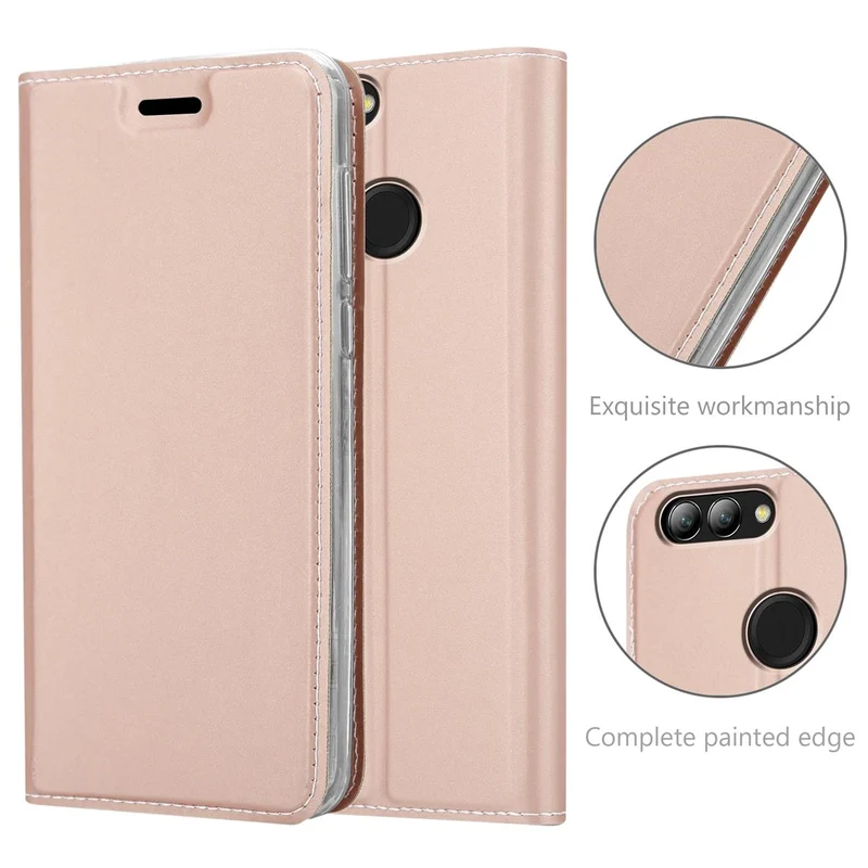 Cadorabo Hülle kompatibel mit Huawei NOVA 2 Schutzhülle mit Magnetverschluss, Standfunktion und Kartenfach