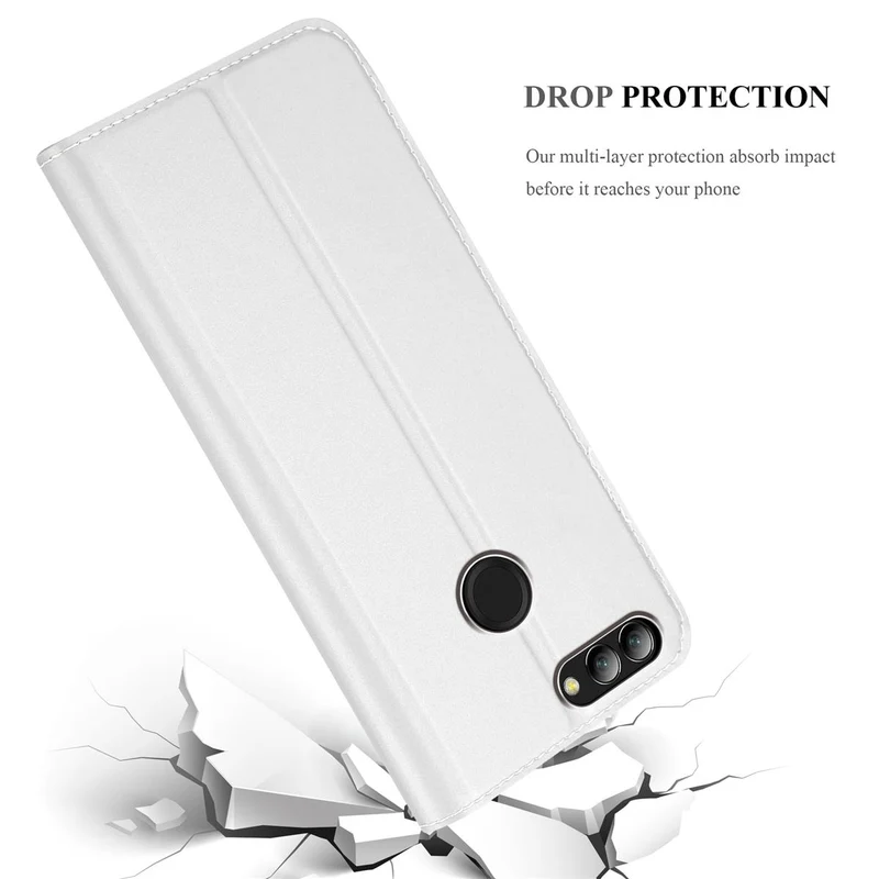 Cadorabo Hülle kompatibel mit Huawei NOVA 2 Schutzhülle mit Magnetverschluss, Standfunktion und Kartenfach