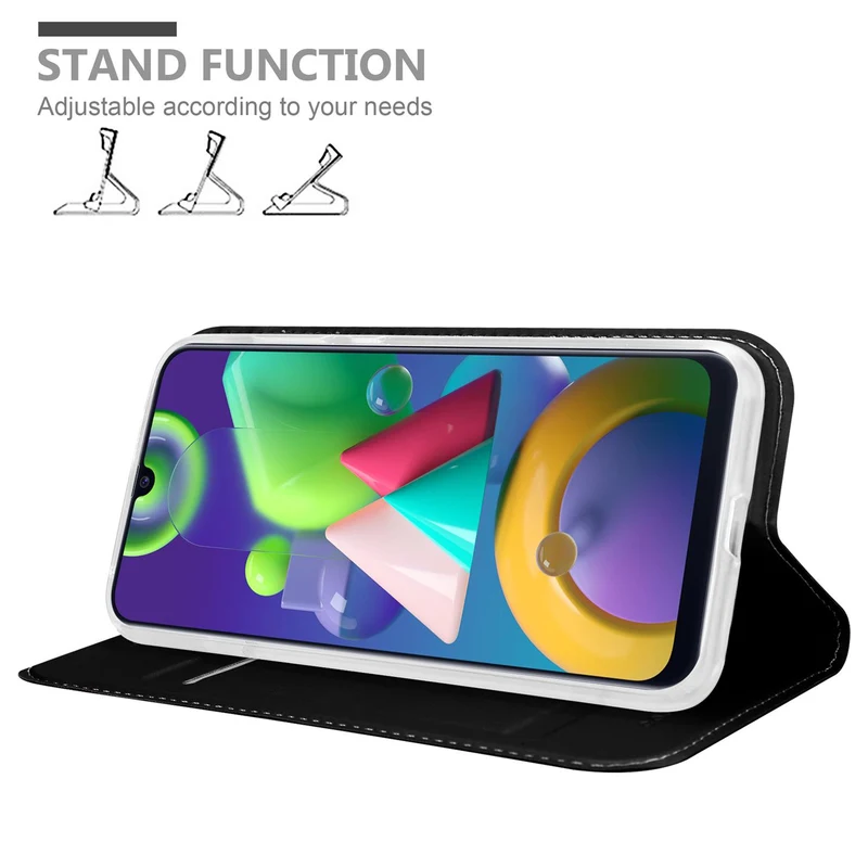 Cadorabo Hülle kompatibel mit Samsung Galaxy M31 Schutzhülle mit Magnetverschluss, Standfunktion und Kartenfach