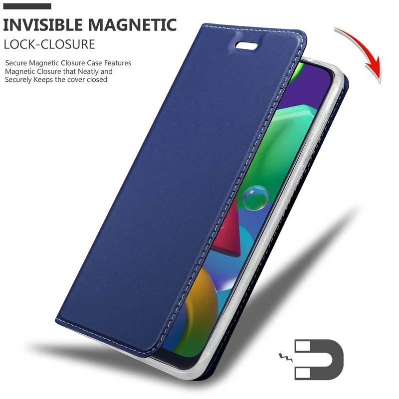 Cadorabo Hülle kompatibel mit Samsung Galaxy M31 Schutzhülle mit Magnetverschluss, Standfunktion und Kartenfach