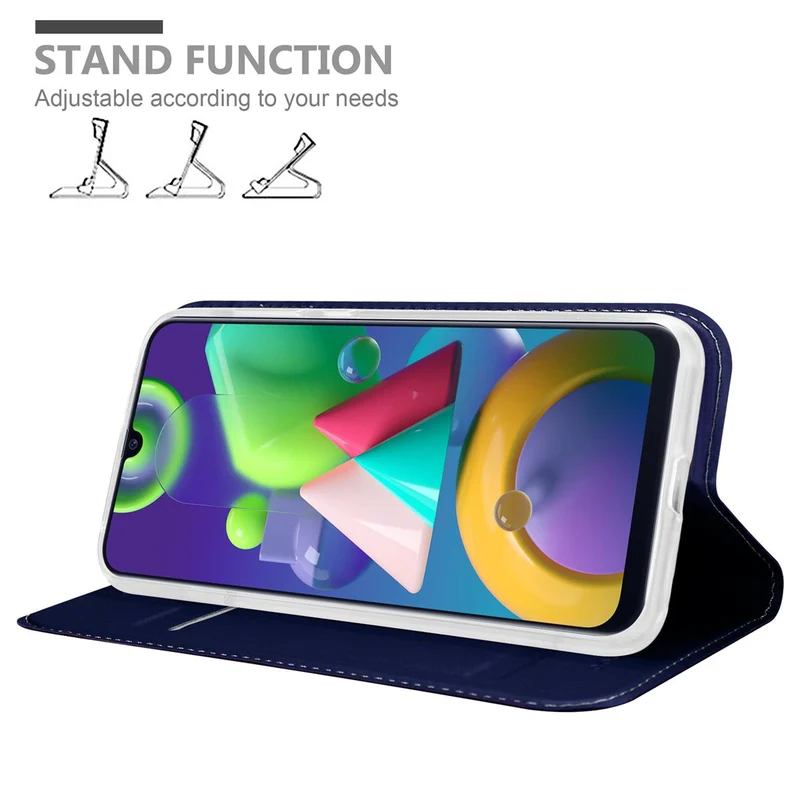 Cadorabo Hülle kompatibel mit Samsung Galaxy M31 Schutzhülle mit Magnetverschluss, Standfunktion und Kartenfach