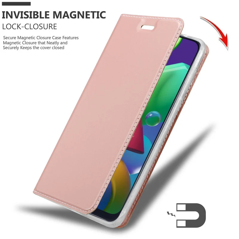 Cadorabo Hülle kompatibel mit Samsung Galaxy M31 Schutzhülle mit Magnetverschluss, Standfunktion und Kartenfach