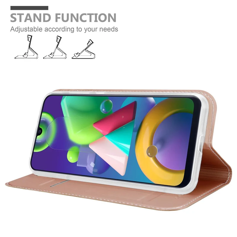 Cadorabo Hülle kompatibel mit Samsung Galaxy M31 Schutzhülle mit Magnetverschluss, Standfunktion und Kartenfach