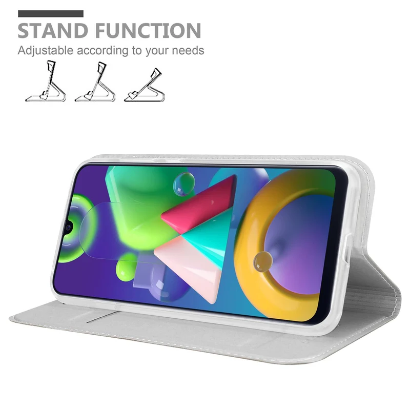 Cadorabo Hülle kompatibel mit Samsung Galaxy M31 Schutzhülle mit Magnetverschluss, Standfunktion und Kartenfach