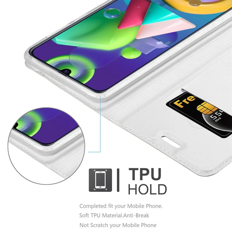 Cadorabo Hülle kompatibel mit Samsung Galaxy M31 Schutzhülle mit Magnetverschluss, Standfunktion und Kartenfach