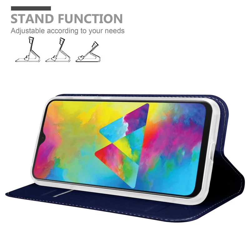 Cadorabo Hülle kompatibel mit Samsung Galaxy M21 / M30s Schutzhülle mit Magnetverschluss, Standfunktion und Kartenfach