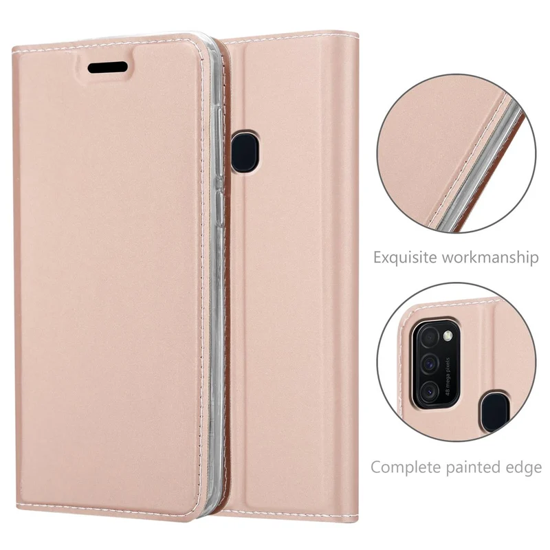 Cadorabo Hülle kompatibel mit Samsung Galaxy M21 / M30s Schutzhülle mit Magnetverschluss, Standfunktion und Kartenfach