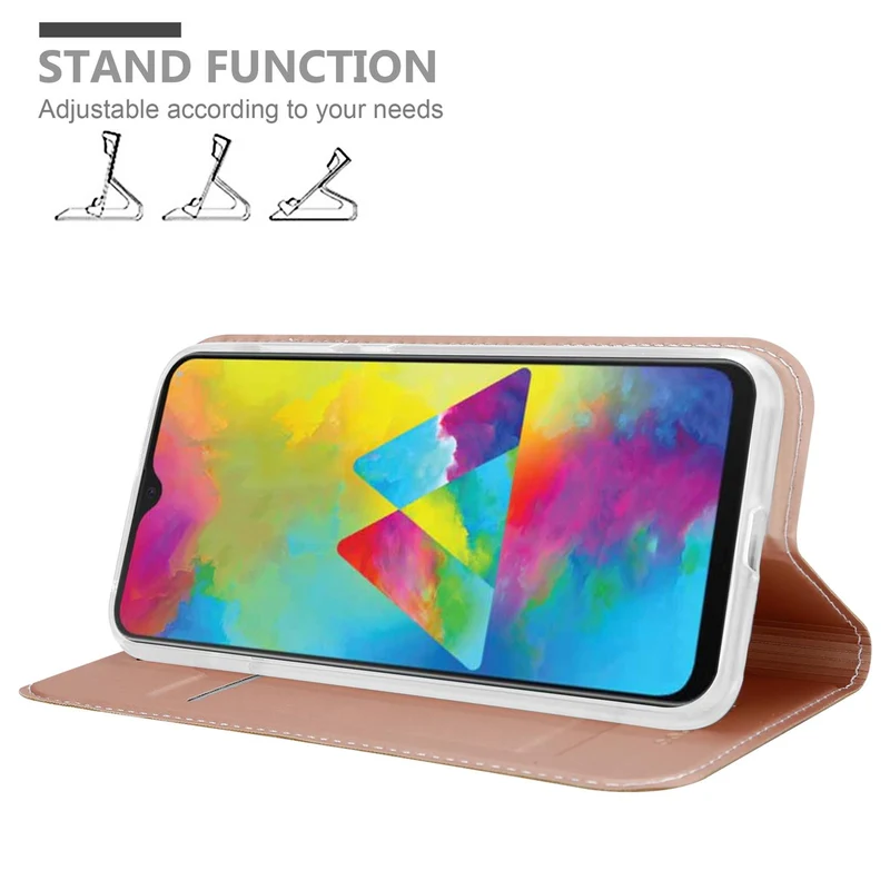 Cadorabo Hülle kompatibel mit Samsung Galaxy M21 / M30s Schutzhülle mit Magnetverschluss, Standfunktion und Kartenfach
