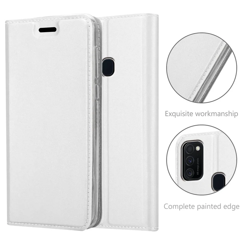 Cadorabo Hülle kompatibel mit Samsung Galaxy M21 / M30s Schutzhülle mit Magnetverschluss, Standfunktion und Kartenfach