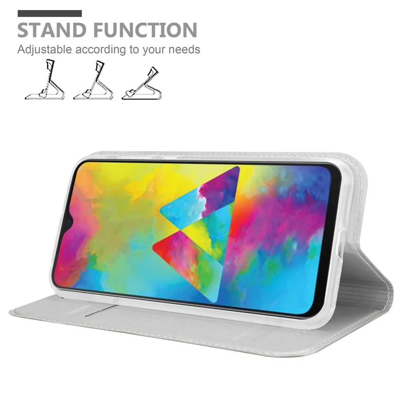 Cadorabo Hülle kompatibel mit Samsung Galaxy M21 / M30s Schutzhülle mit Magnetverschluss, Standfunktion und Kartenfach