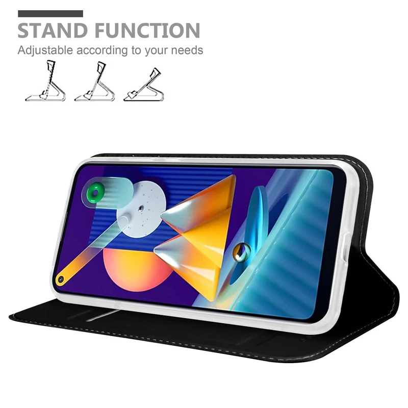 Cadorabo Hülle kompatibel mit Samsung Galaxy A11 / M11 Schutzhülle mit Magnetverschluss, Standfunktion und Kartenfach