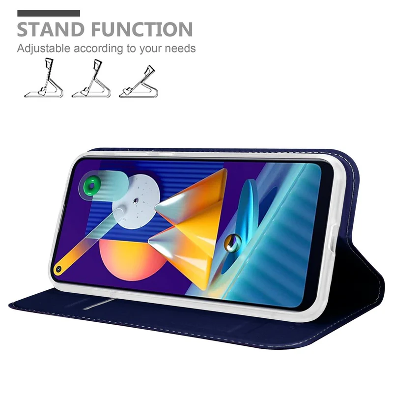 Cadorabo Hülle kompatibel mit Samsung Galaxy A11 / M11 Schutzhülle mit Magnetverschluss, Standfunktion und Kartenfach