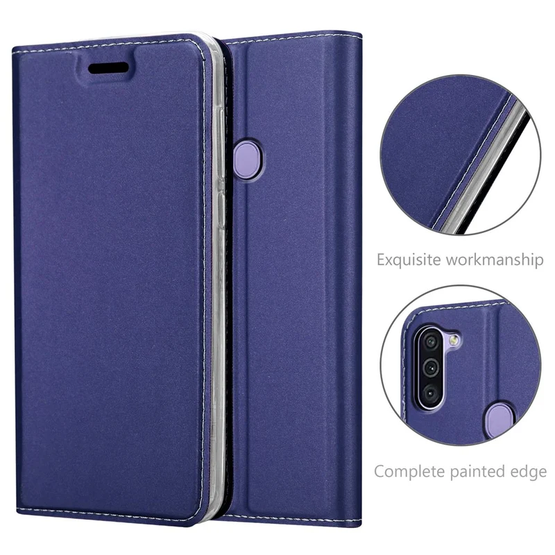 Cadorabo Hülle kompatibel mit Samsung Galaxy A11 / M11 Schutzhülle mit Magnetverschluss, Standfunktion und Kartenfach