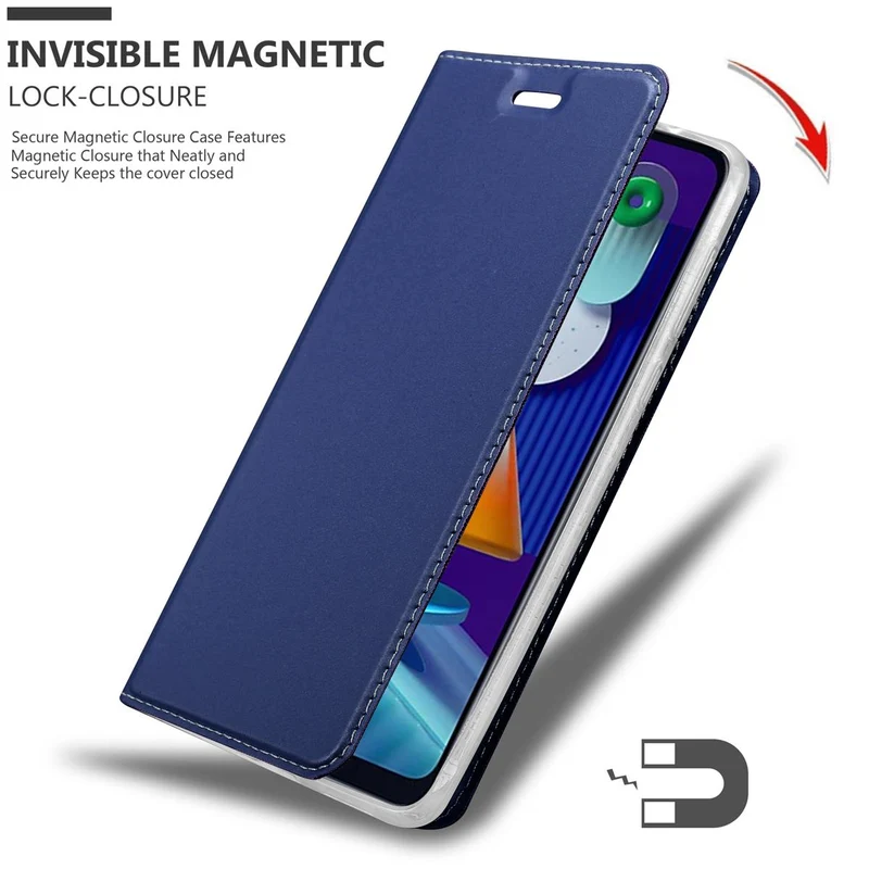 Cadorabo Hülle kompatibel mit Samsung Galaxy A11 / M11 Schutzhülle mit Magnetverschluss, Standfunktion und Kartenfach
