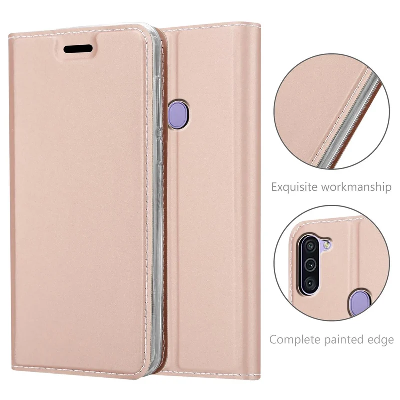 Cadorabo Hülle kompatibel mit Samsung Galaxy A11 / M11 Schutzhülle mit Magnetverschluss, Standfunktion und Kartenfach