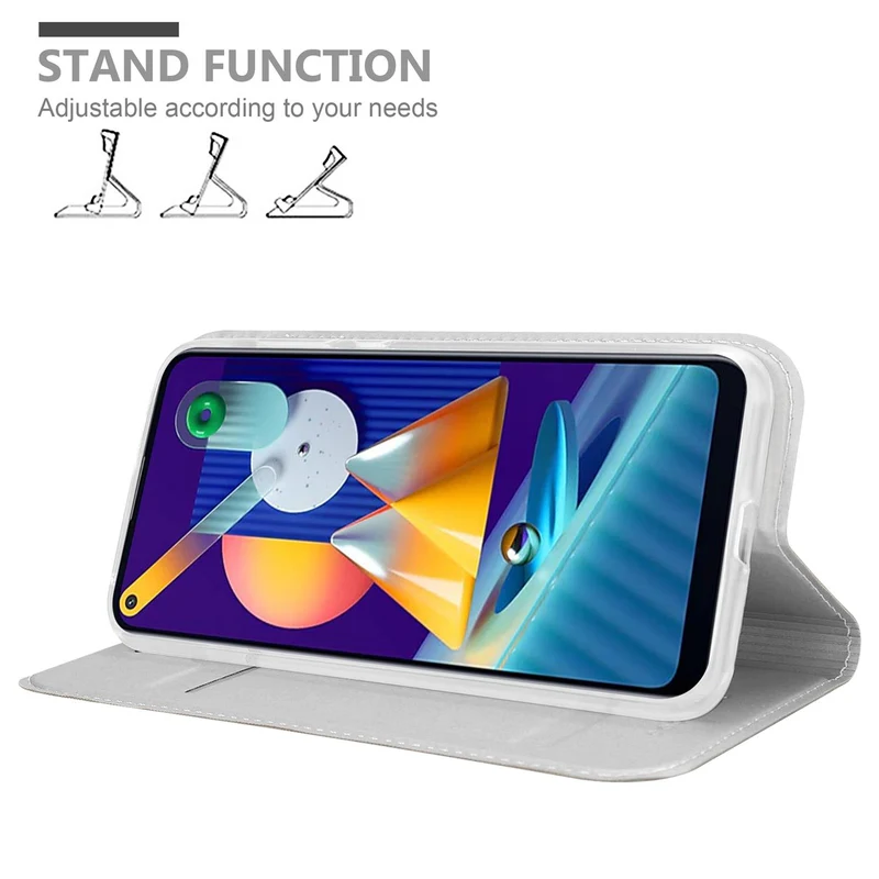 Cadorabo Hülle kompatibel mit Samsung Galaxy A11 / M11 Schutzhülle mit Magnetverschluss, Standfunktion und Kartenfach