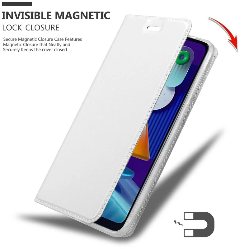 Cadorabo Hülle kompatibel mit Samsung Galaxy A11 / M11 Schutzhülle mit Magnetverschluss, Standfunktion und Kartenfach