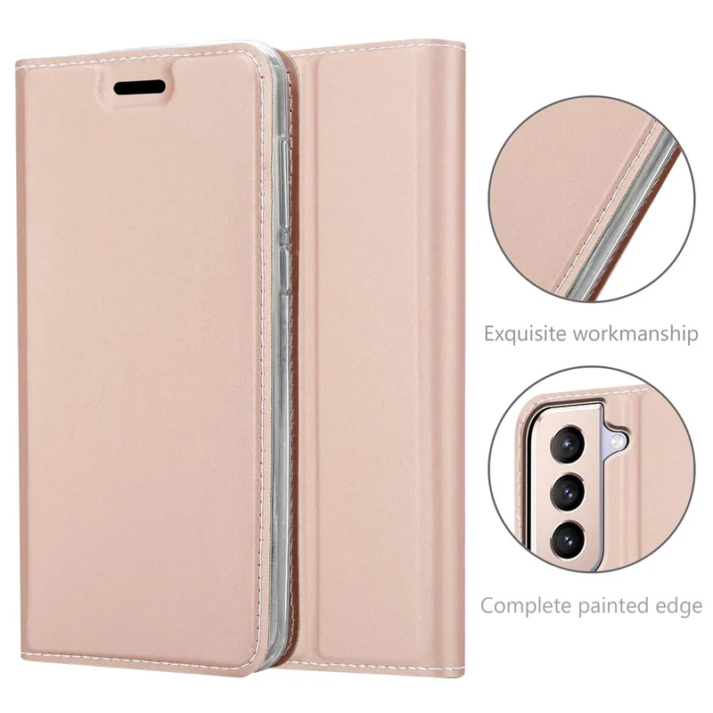 Cadorabo Hülle kompatibel mit Samsung Galaxy S21 PLUS Schutzhülle mit Magnetverschluss, Standfunktion und Kartenfach