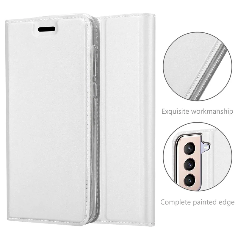 Cadorabo Hülle kompatibel mit Samsung Galaxy S21 PLUS Schutzhülle mit Magnetverschluss, Standfunktion und Kartenfach