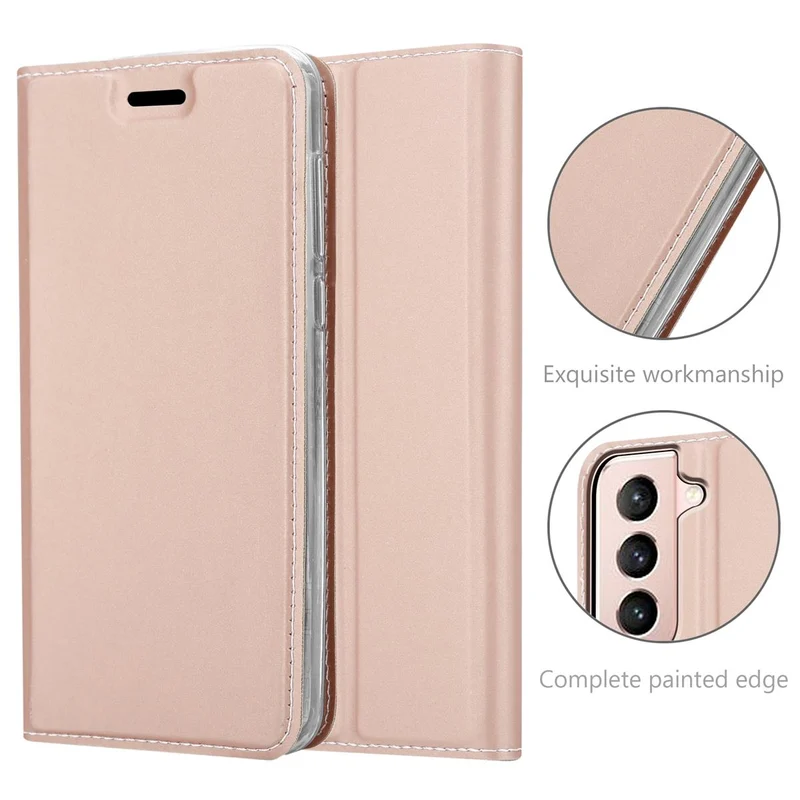 Cadorabo Hülle kompatibel mit Samsung Galaxy S21 5G Schutzhülle mit Magnetverschluss, Standfunktion und Kartenfach