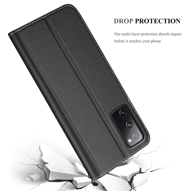 Cadorabo Hülle kompatibel mit Samsung Galaxy S20 FE Schutzhülle mit Magnetverschluss, Standfunktion und Kartenfach